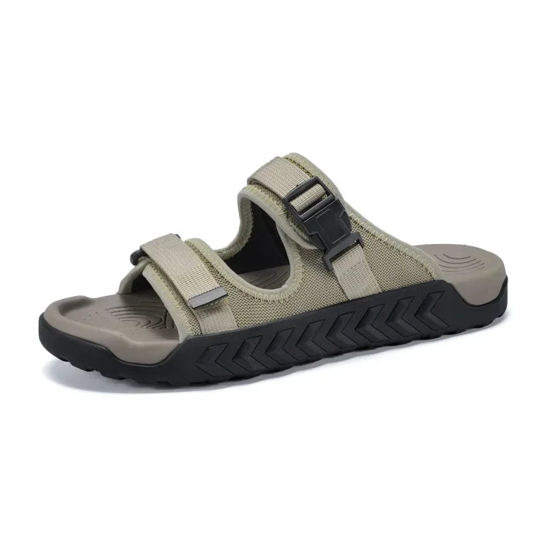 Sandals with Woven Detail