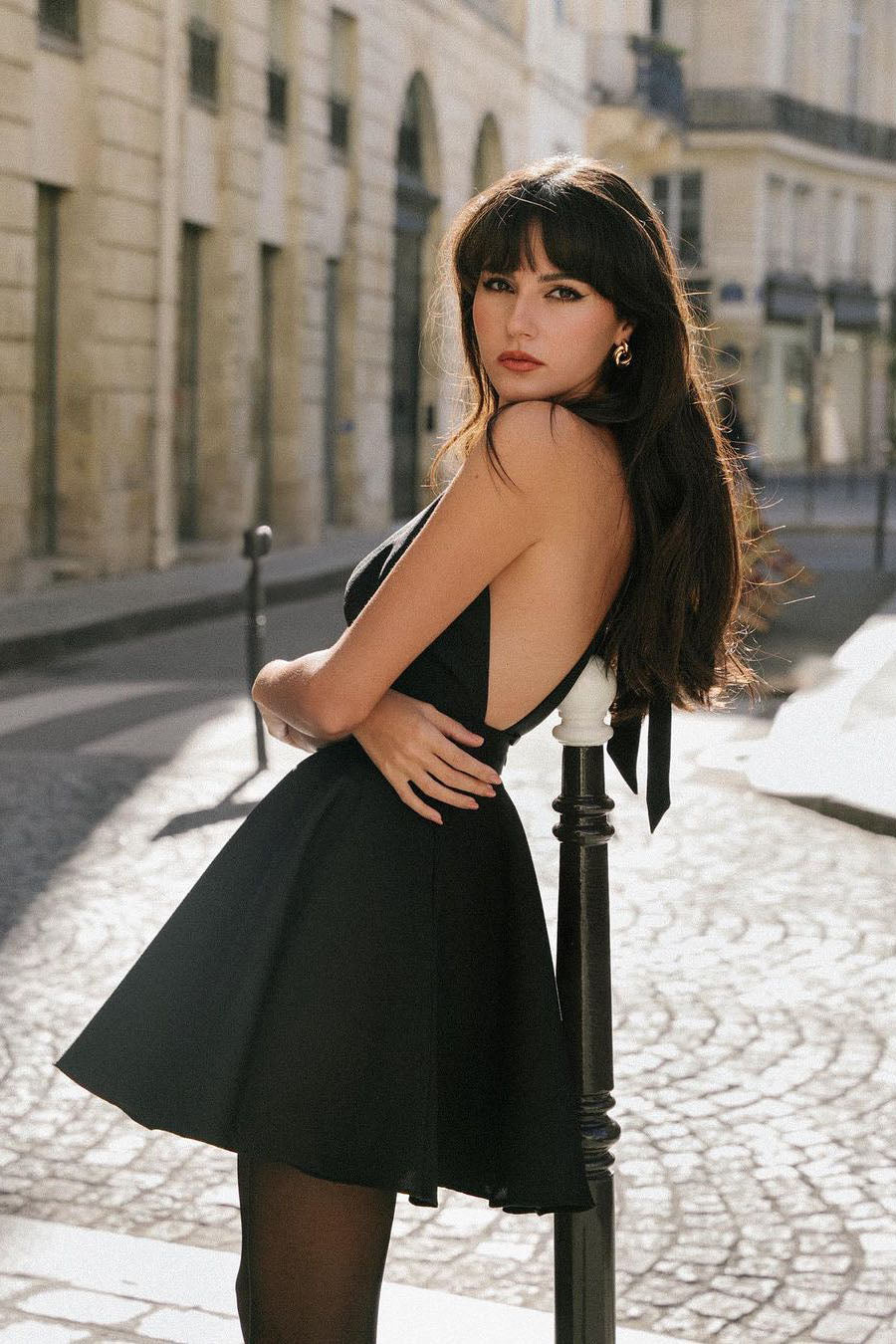 Modern Sunlight Trails French Dress