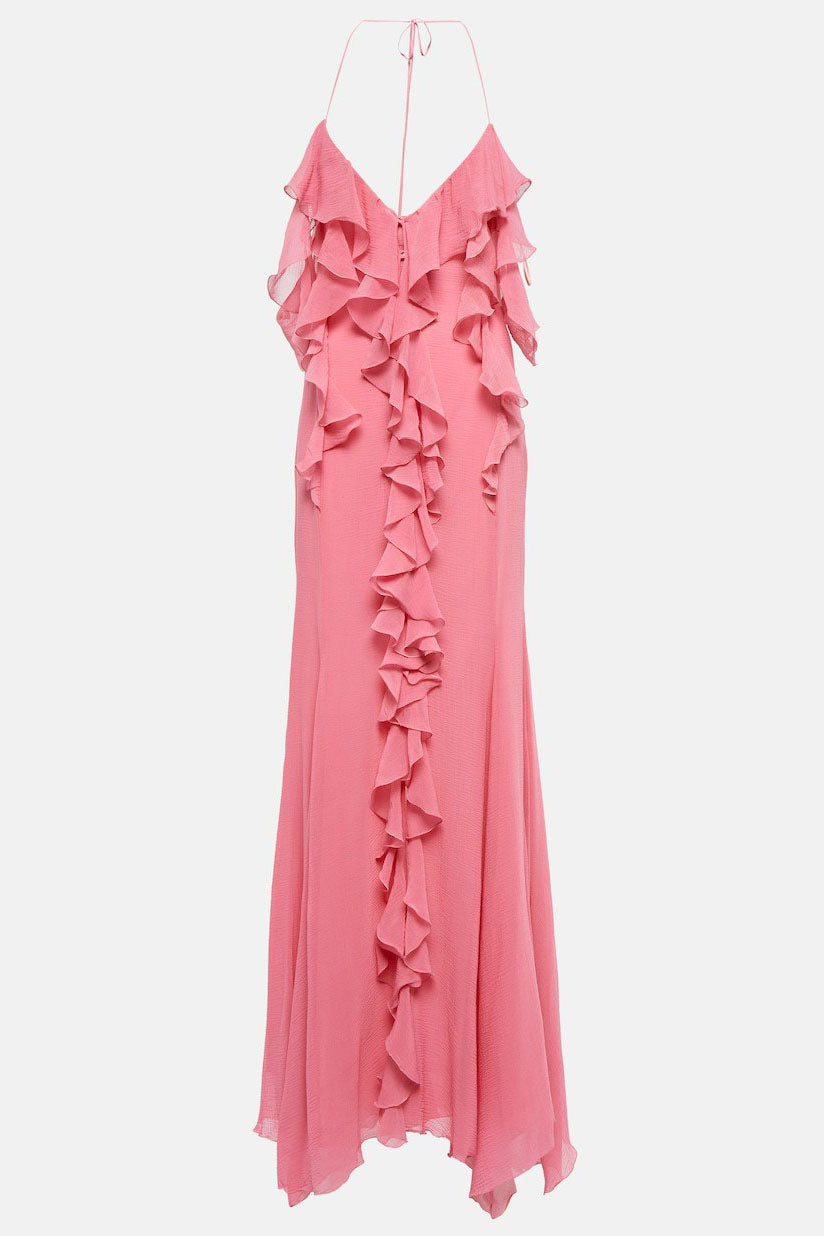 Pink Mist Rose Maxi-Length Dress
