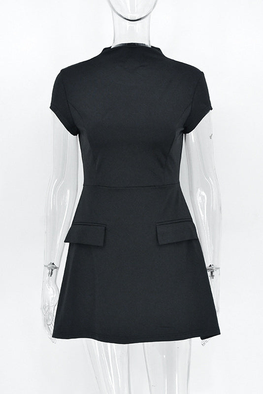 Thea Mini-Length Dress - Black