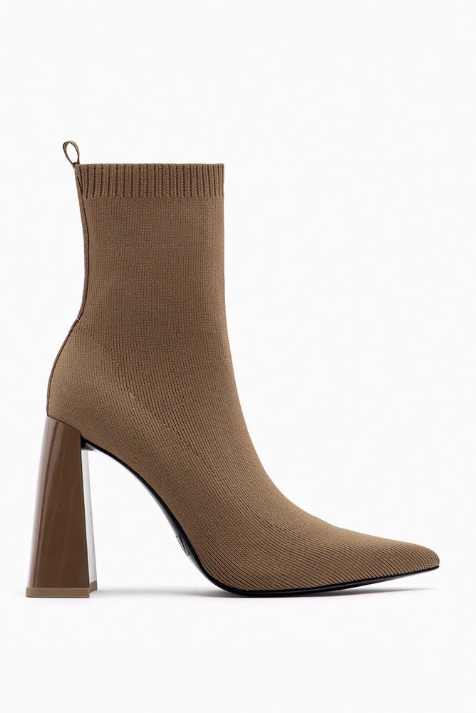 Retro Elastic Socks Ankle Boots