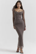 Curved Beauty Midi-Length Dress
