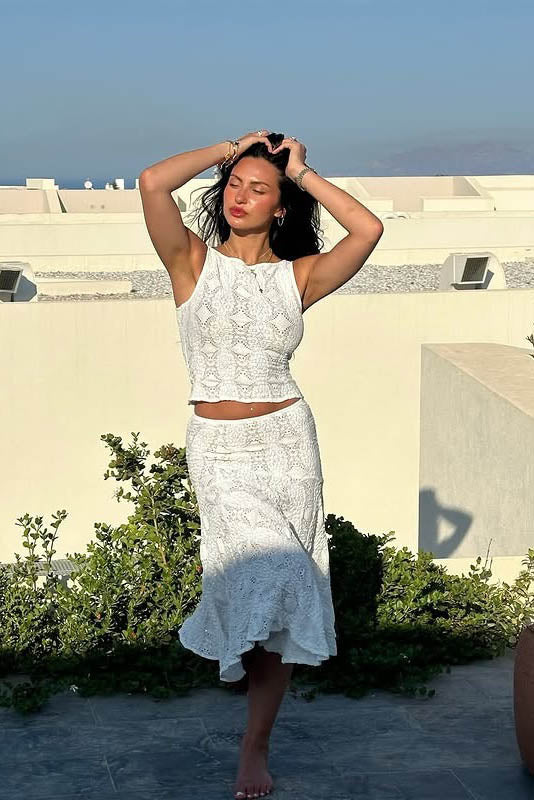 Coordinated Sexy Middle Eastern Style Skirt Set