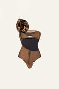 Flower Cut-Out Swimwear Set