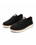 Knit Brogue Shoes with Memory Foam Insole and Breathable Upper