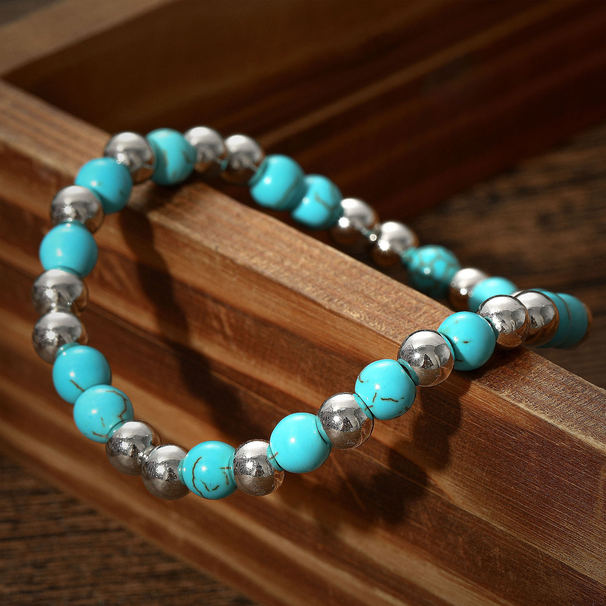 Women's Western Retro Turquoise Personalized Multi-element Beaded Jewelry Set