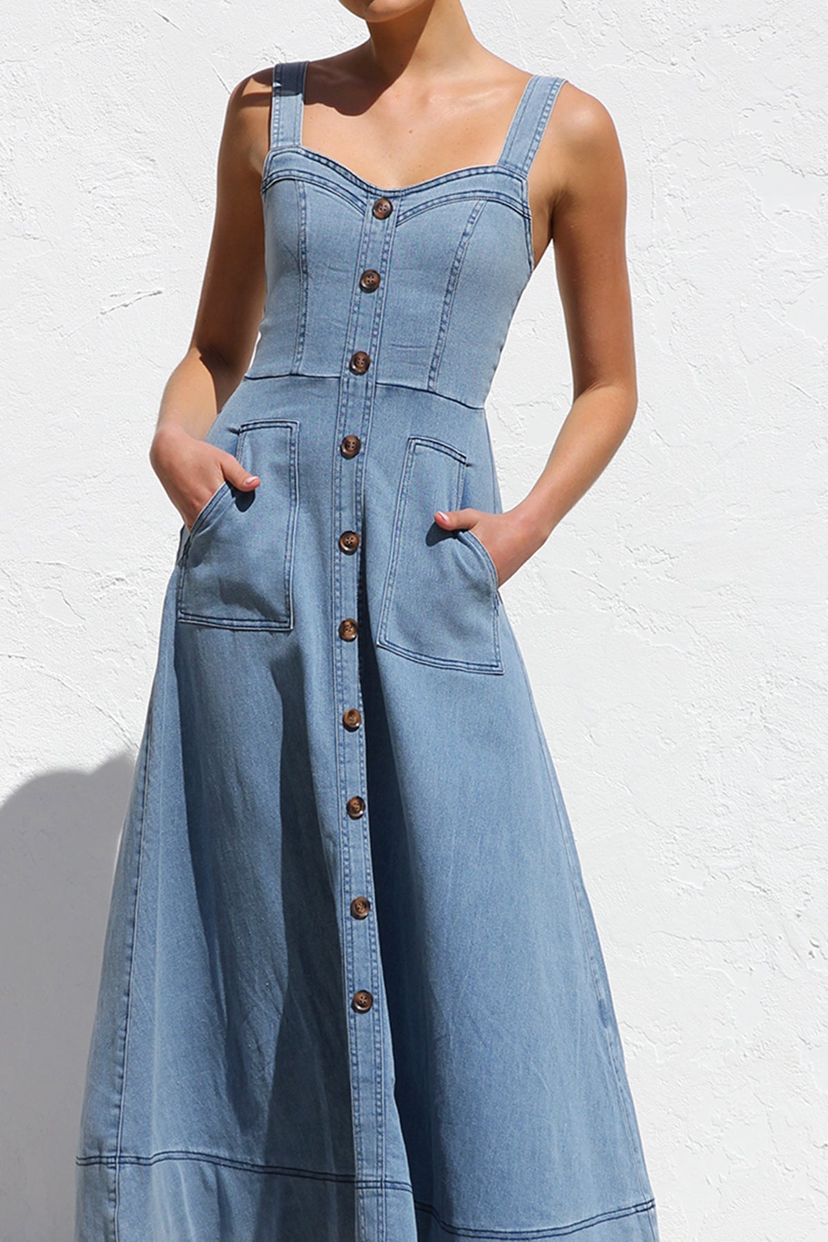 Modern Danielle Dress Blue Denim