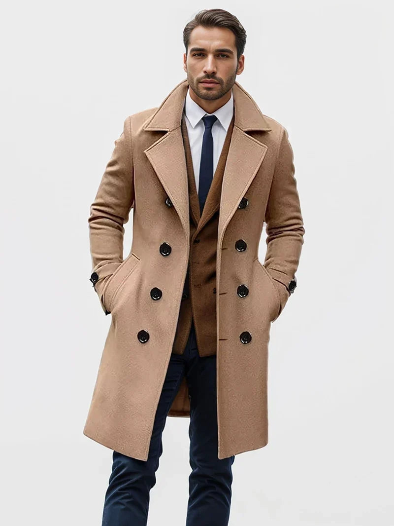 Warm Denim Trench Coat