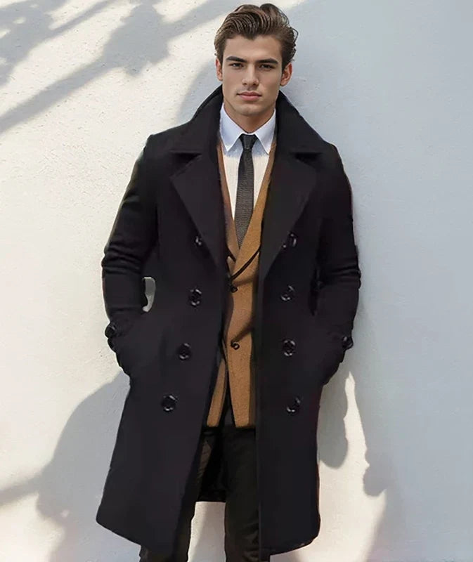 Warm Denim Trench Coat