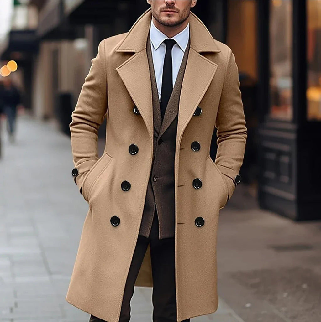 Warm Denim Trench Coat
