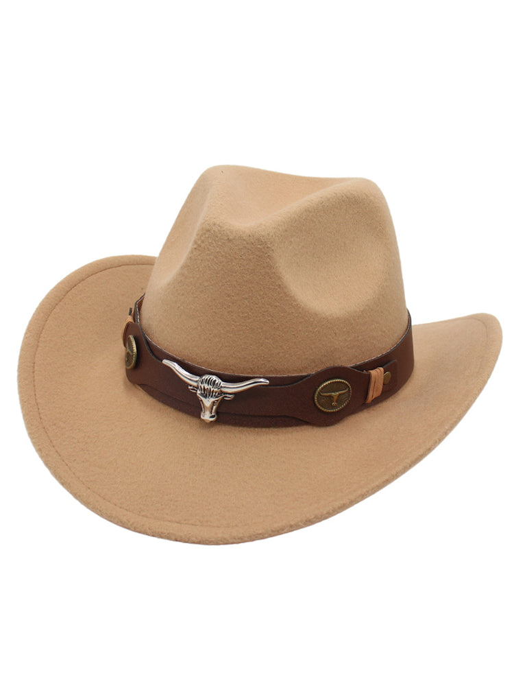 Modern Western Bull Head Deco Cowboy Cowgirl Hat