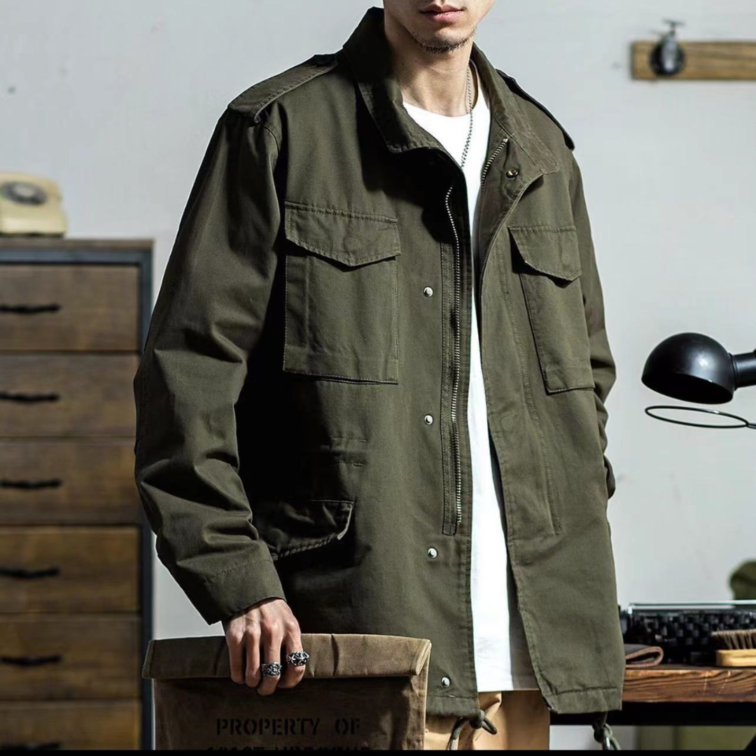 Corduroy Jacket with Button Front