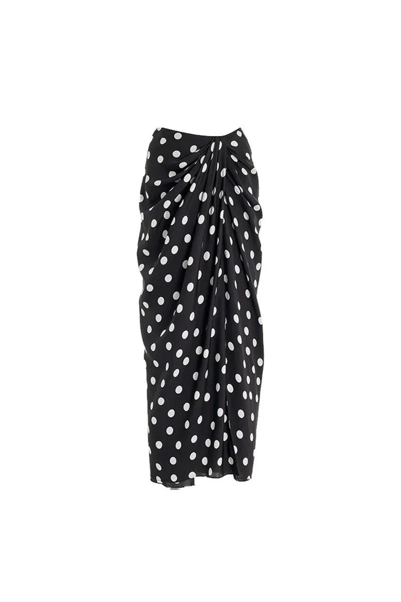 Refined Polka Dot One-Piece Swimwear