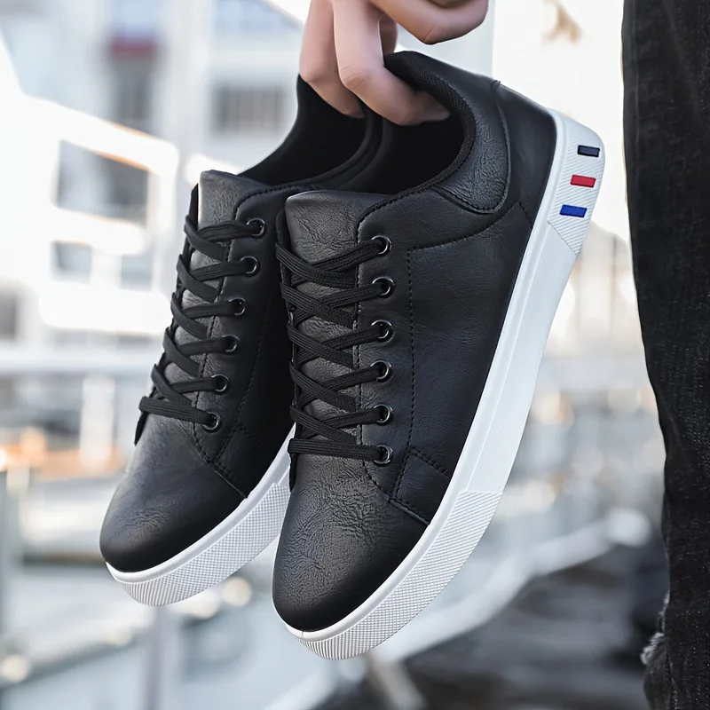 Vegan Leather Sneakers with Rubber Sole