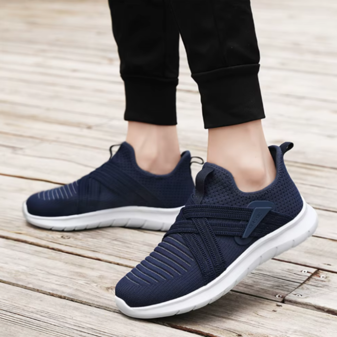 Knit Slip-On Shoes with Cushioned Sole