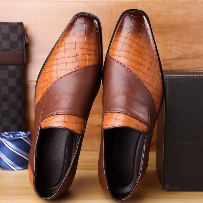 Refined Polished Leather Loafers
