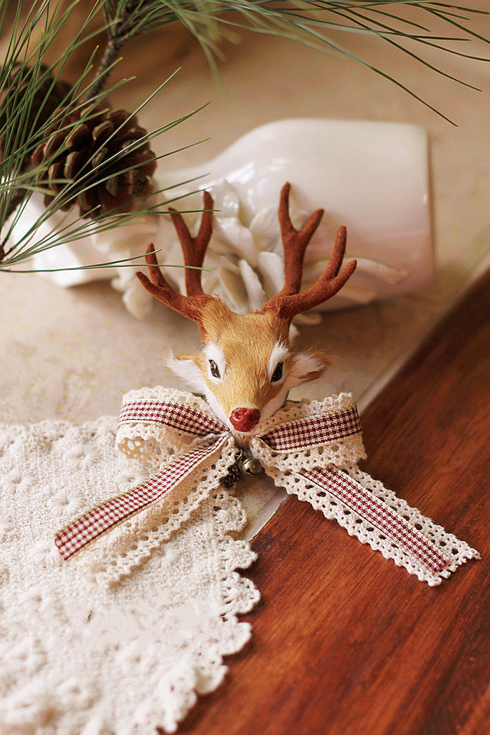 Handmade Christmas Reindeer Necklace