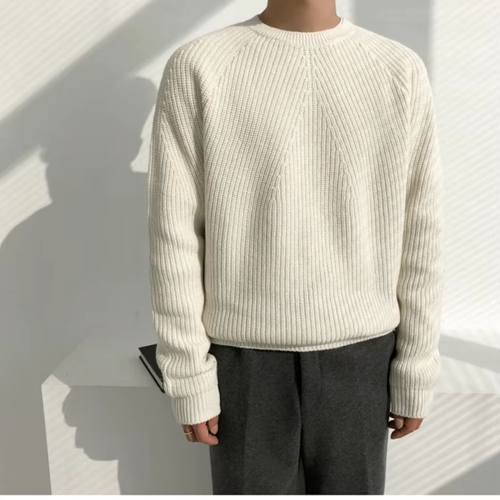 Breathable Wool Blend Sweater with Lightweight Feel