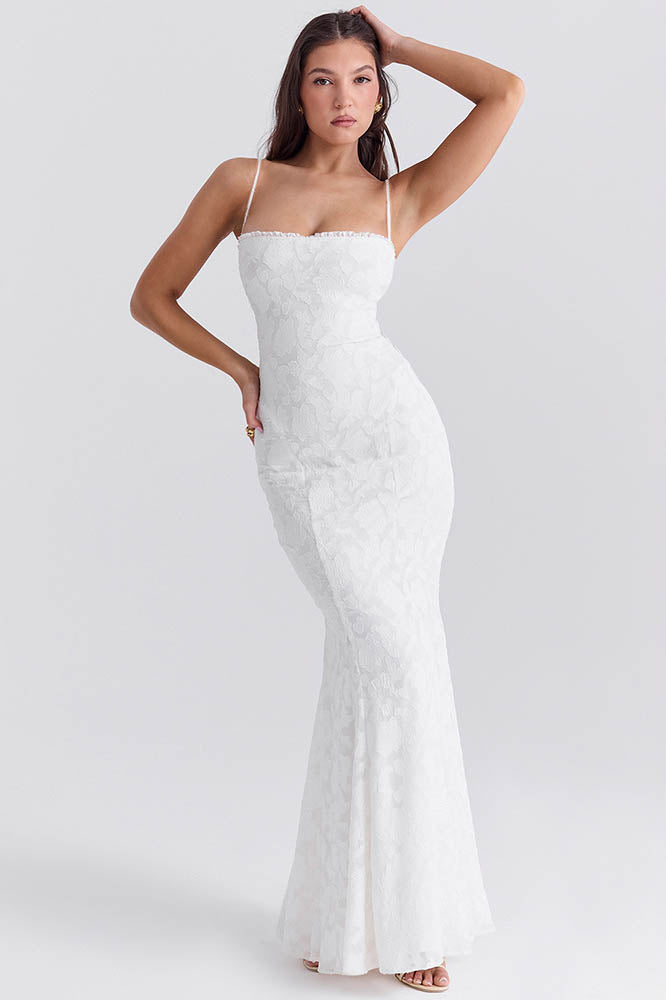 Tied Allure - Open-Back Slim Dress