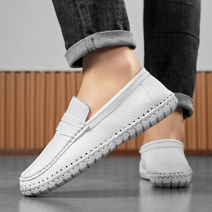 Full-Grain Leather Loafers with All-Day Comfort