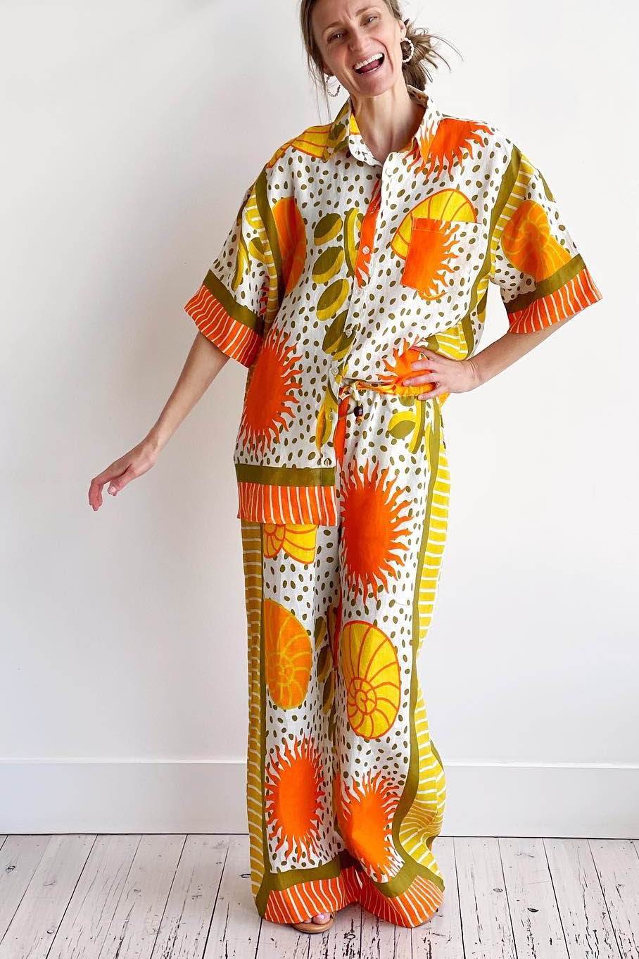 Spring Summer Flower Relaxed Set