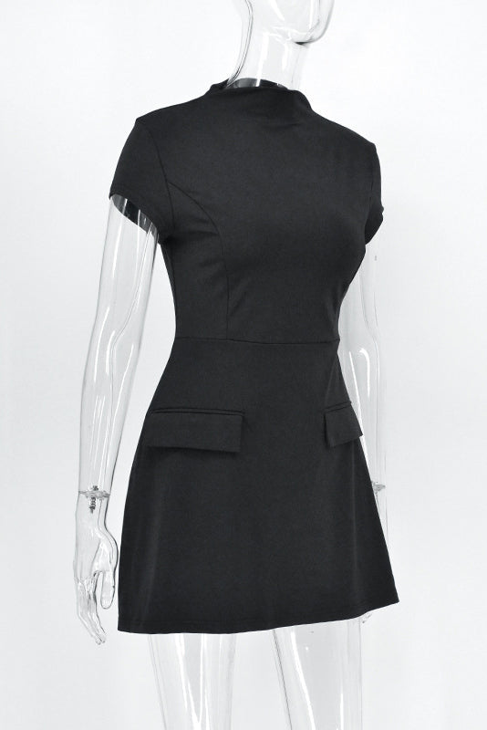 Thea Mini-Length Dress - Black