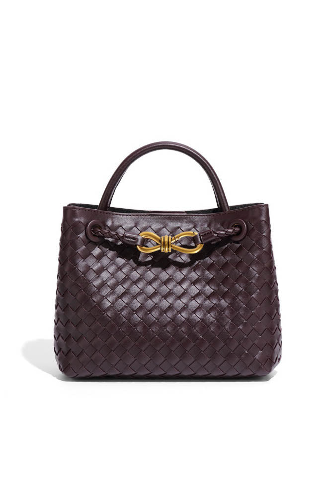 Modern Light & Shadow Artistic Woven Tote