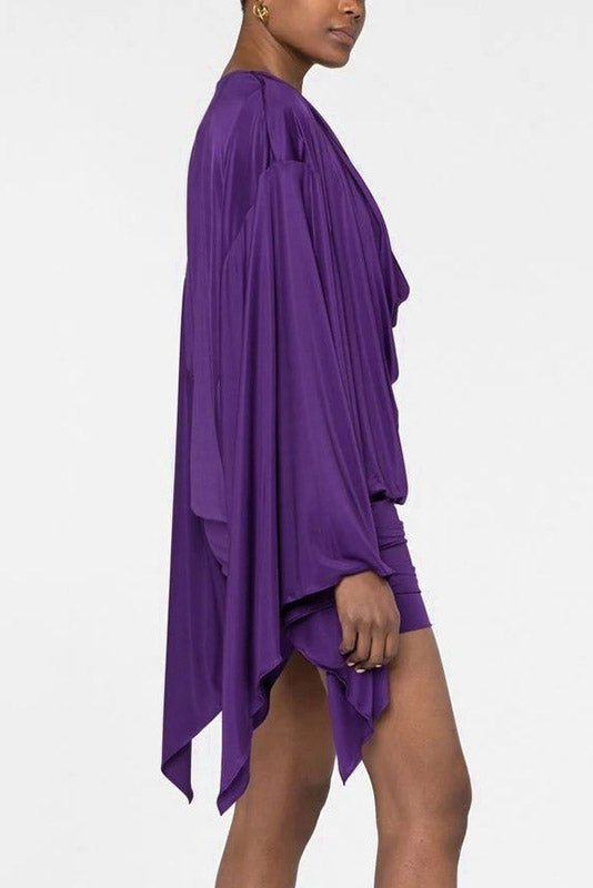 Glamorous Clean-Lined Refinement Mini-Length Dress
