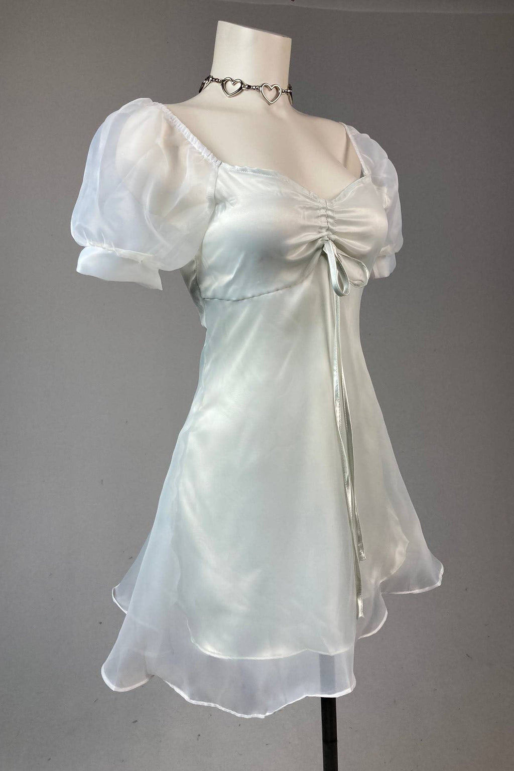 Modern Puff - Sleeve Sheer Princess Dress