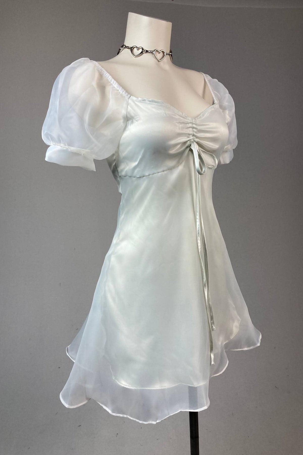 Modern Puff - Sleeve Sheer Princess Dress