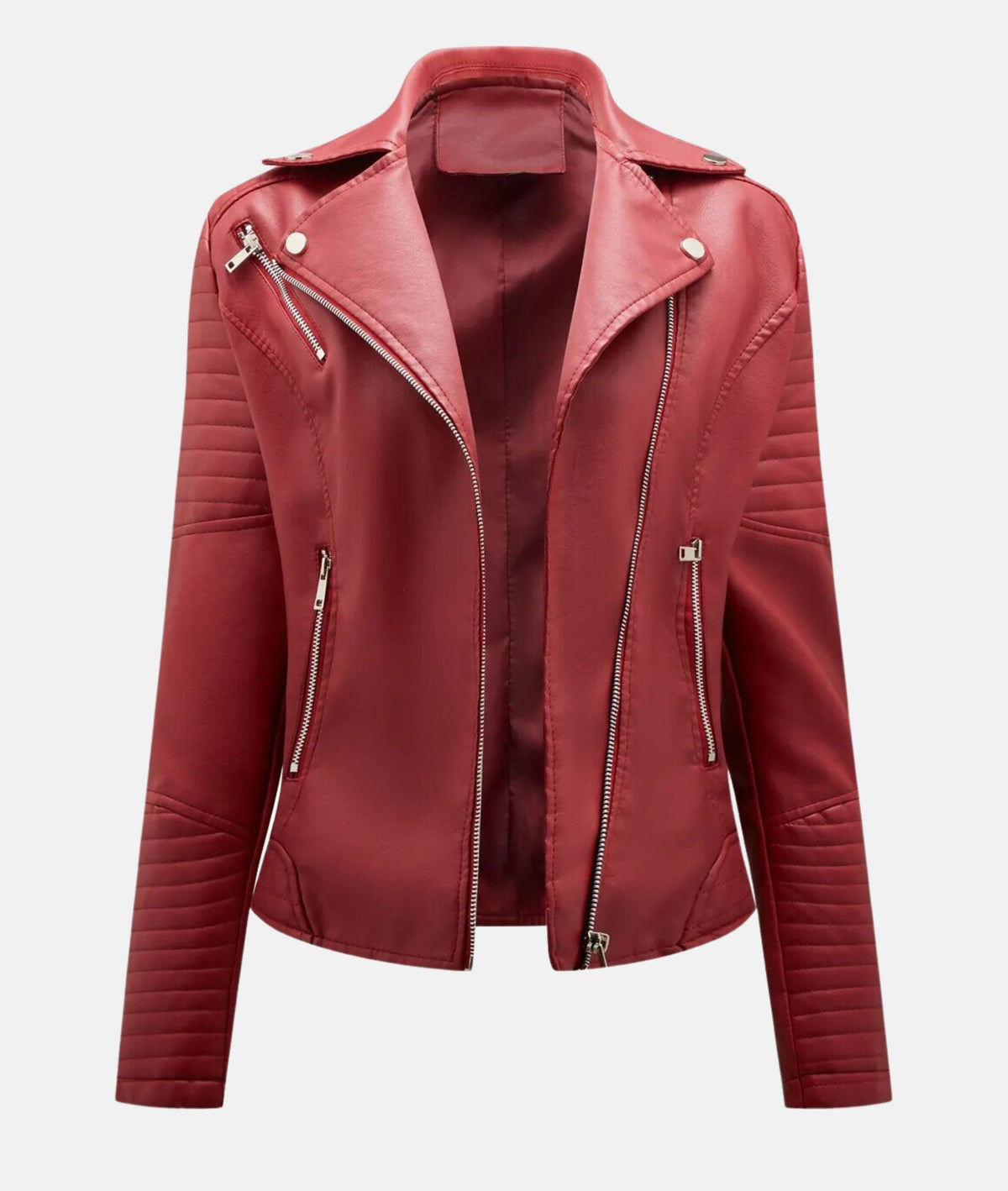 Leather Biker Jacket without a Hood