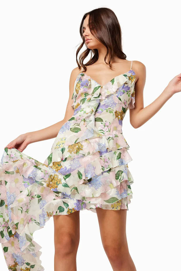 Modern Spring Summer Off-Shoulder Organza Dress