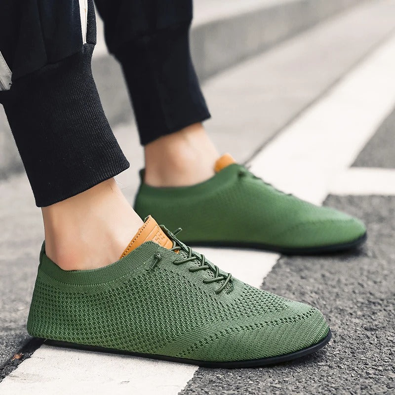 Mesh Knit Sneakers with Breathable Upper