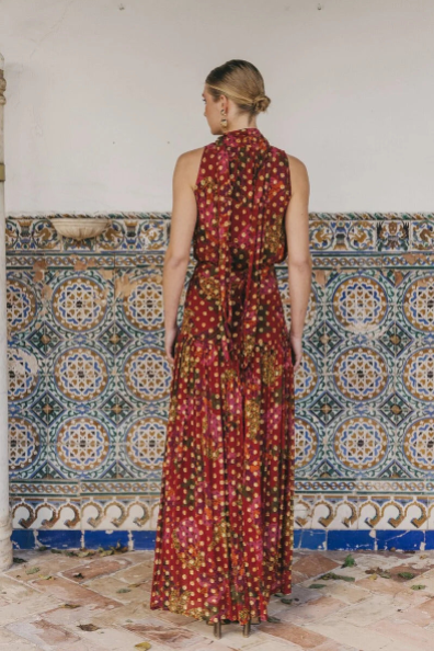 Boho Halter Skirt Set