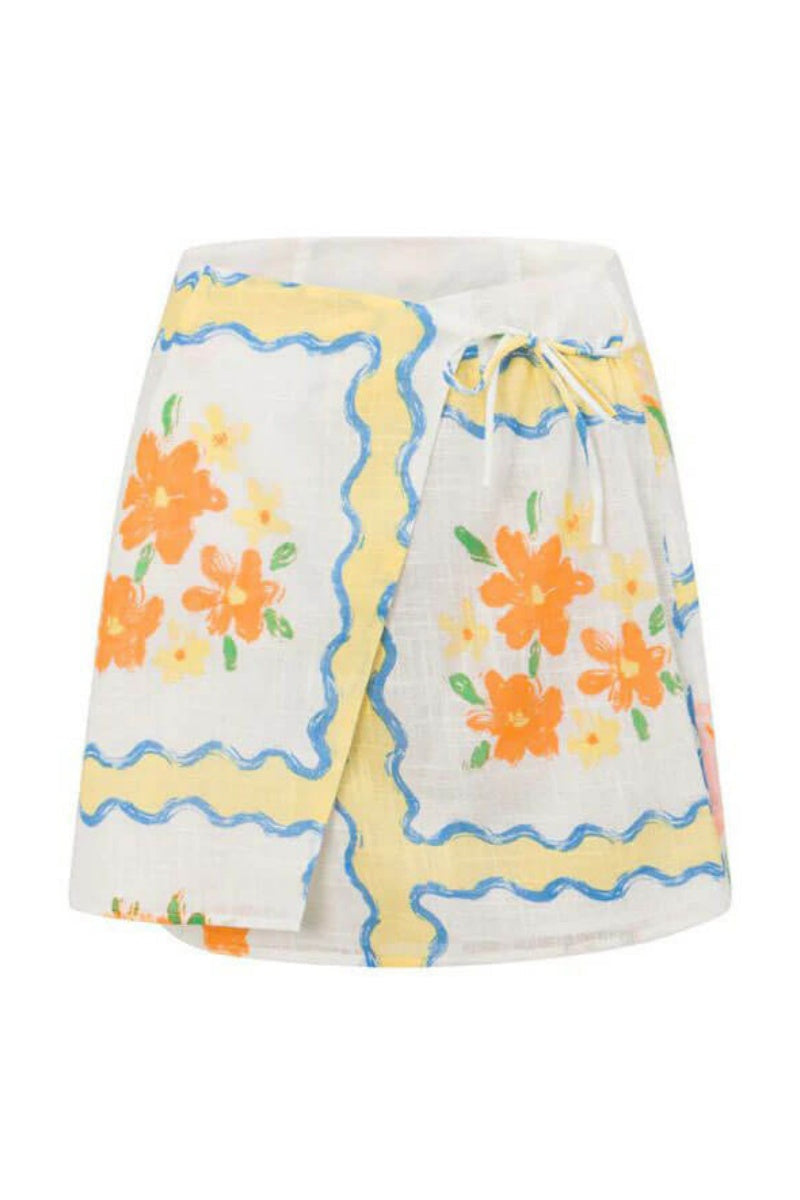 Irregular Patterned Skirt-Set