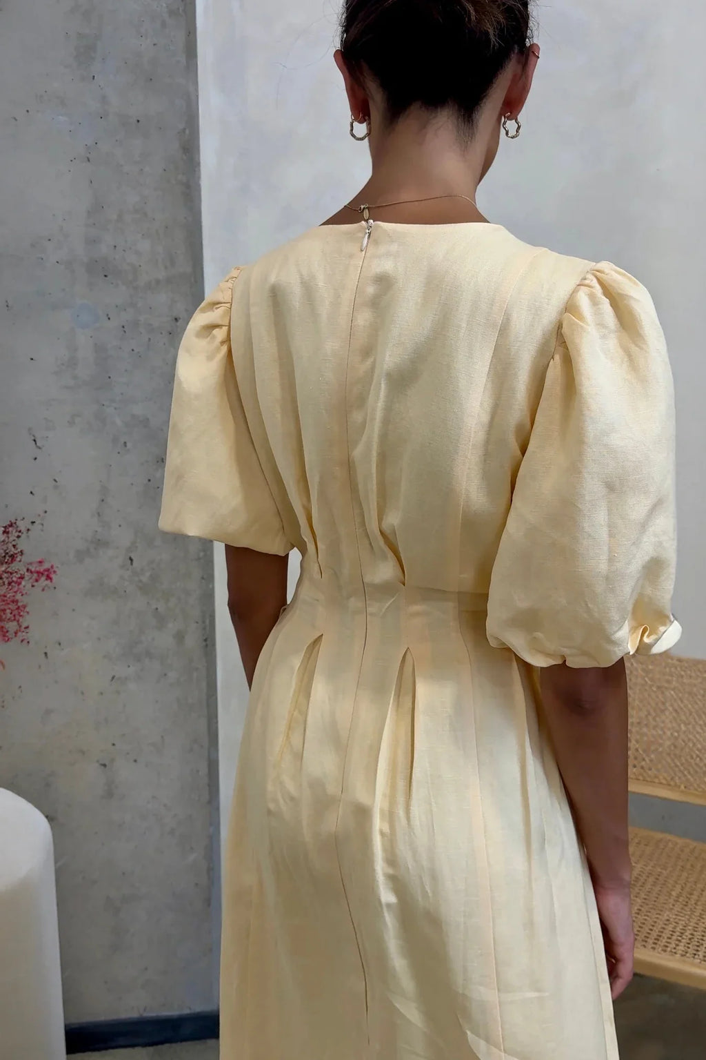 Butter Yellow Air Maxi-Length Dress