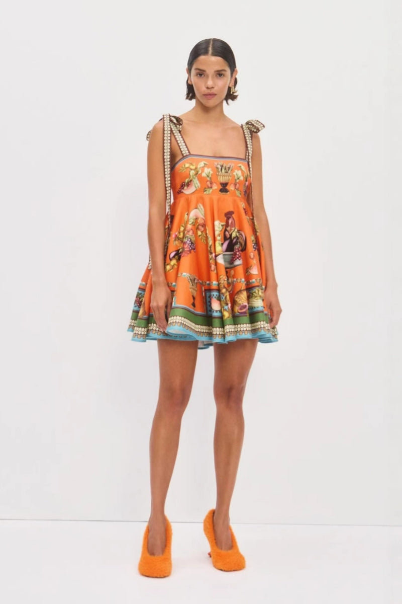 Adjustable Strap Midi-Length Dress