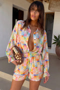 Coordinated CasualShorts Two-Piece Set