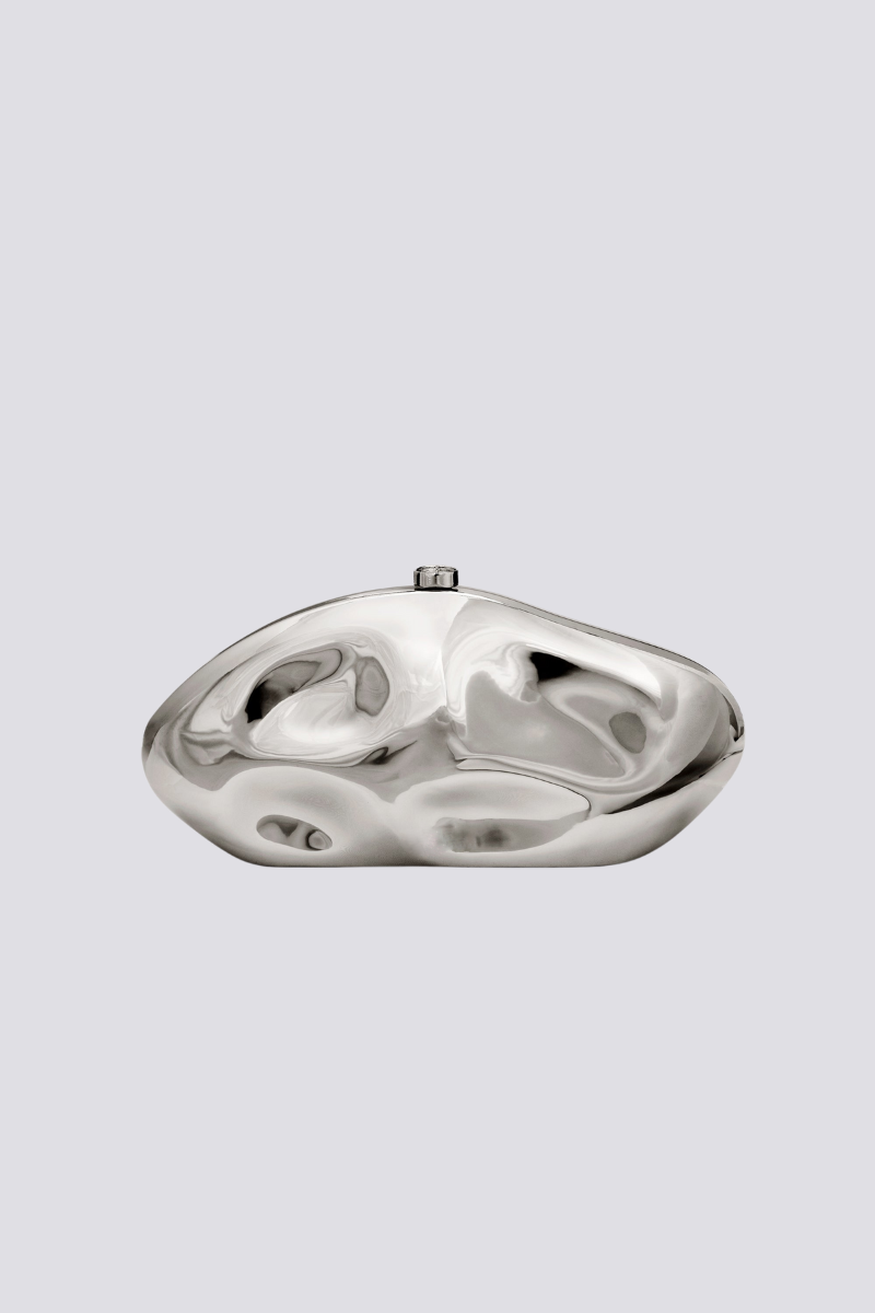 Modern Alixe Dent Cloud Bag In Silver