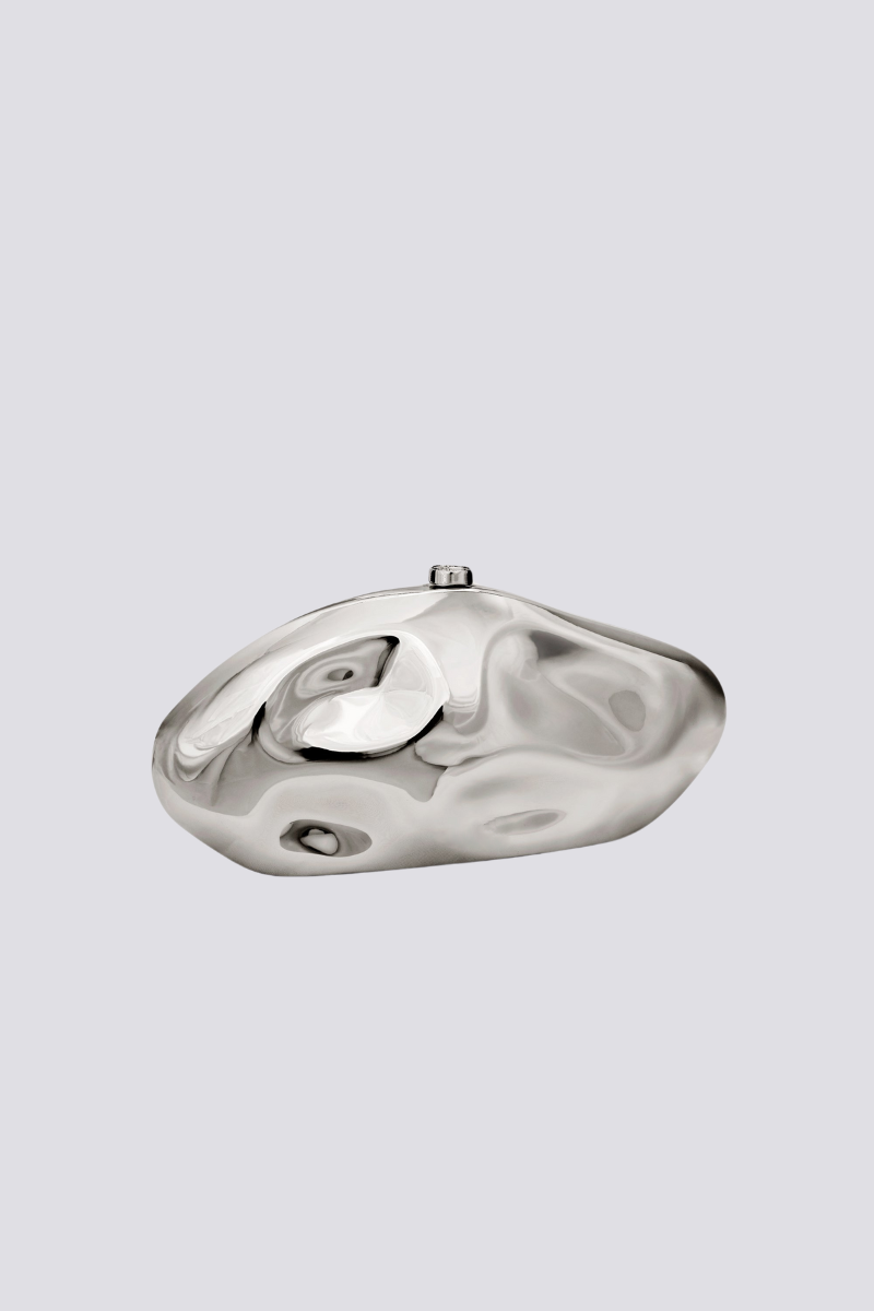 Modern Alixe Dent Cloud Bag In Silver