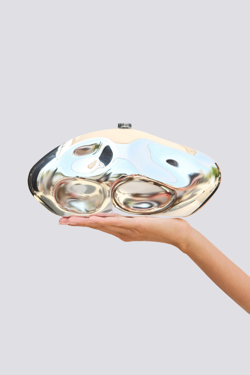 Modern Alixe Dent Cloud Bag In Silver