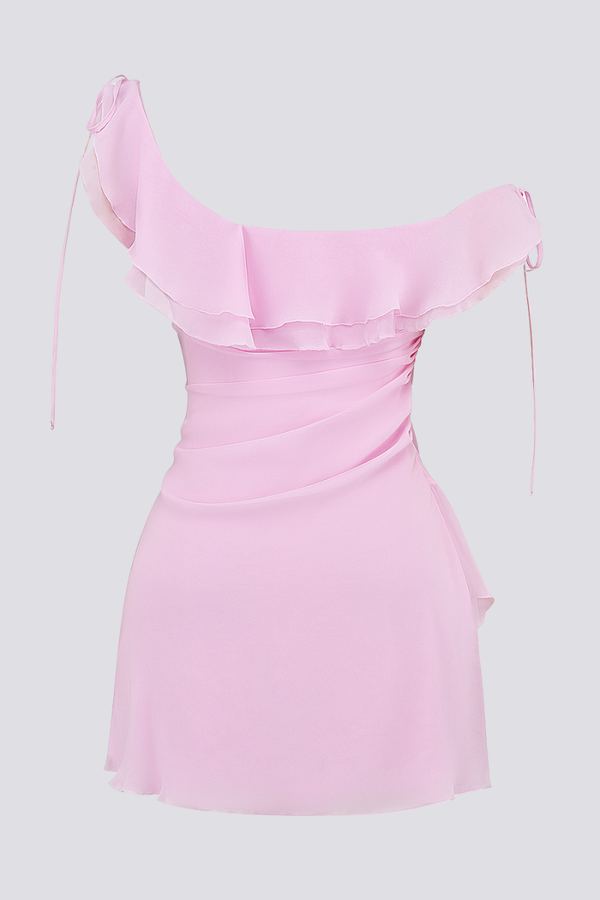 Anissa Off-Shoulder Ruffled Mini-Length Dress