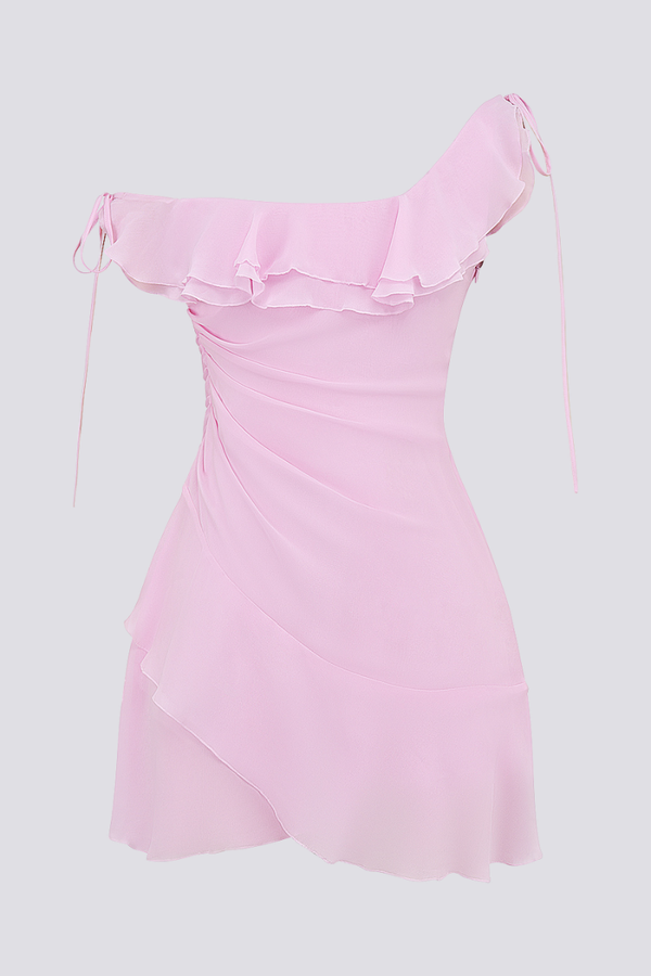 Anissa Off-Shoulder Ruffled Mini-Length Dress