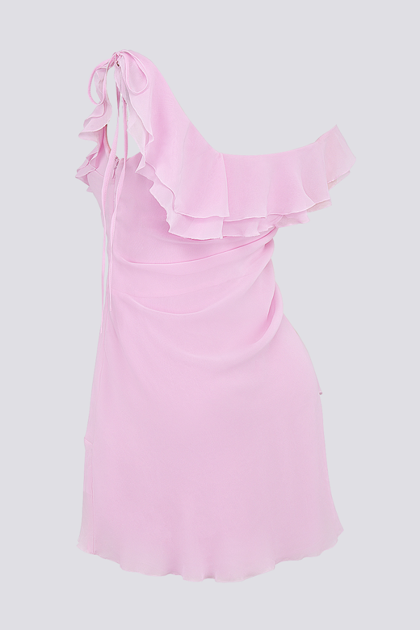 Anissa Off-Shoulder Ruffled Mini-Length Dress
