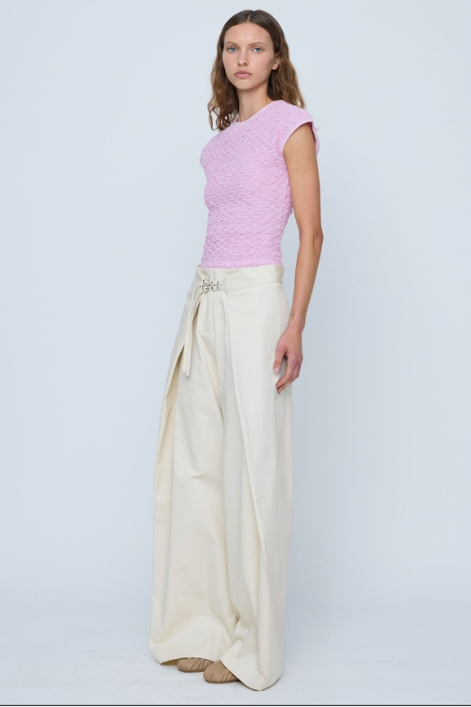 Anser Wide-Leg Buckle Pant
