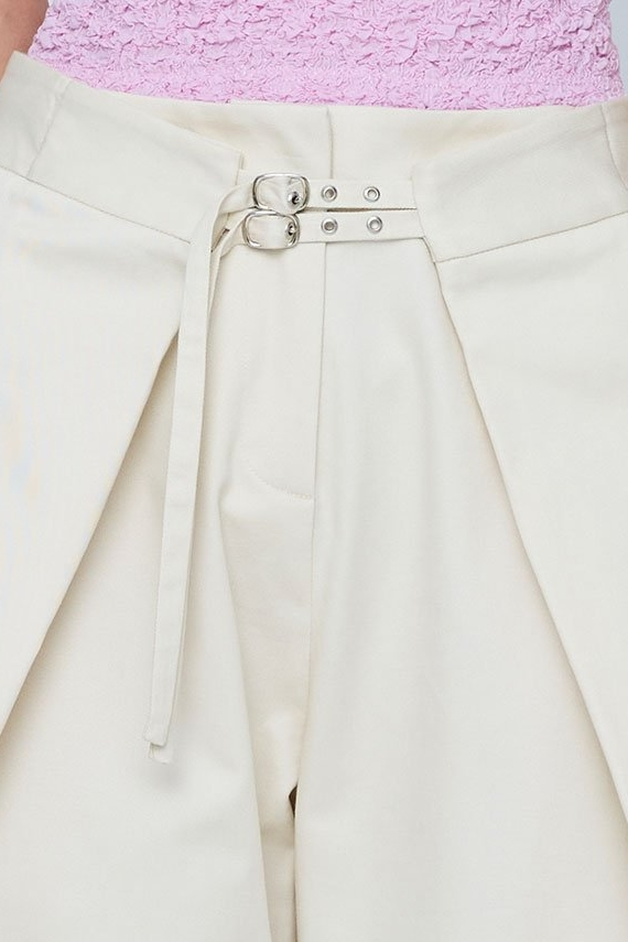 Anser Wide-Leg Buckle Pant