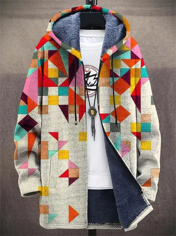 Warm Cardigan with Zip Front