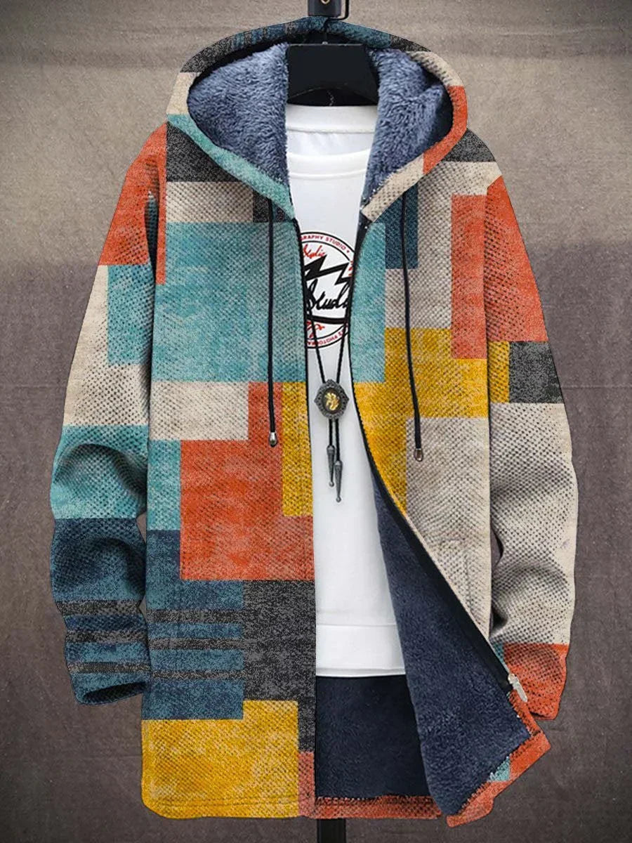 Warm Cardigan with Zip Front