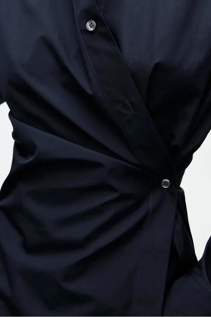 Modern Asymmetric Wrap Shirt