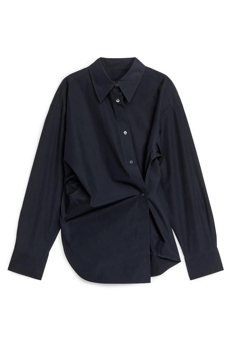 Modern Asymmetric Wrap Shirt